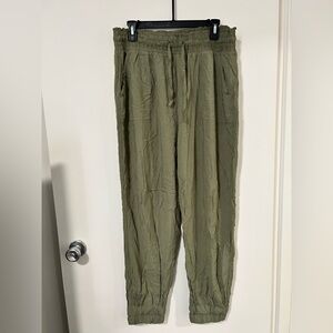 Aeropostale Olive Green Women's Drawstring Trousers